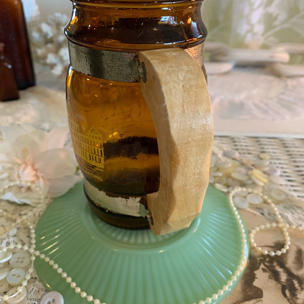 Vintage Amber Glass Stein🍺 - Picture 15 of 15